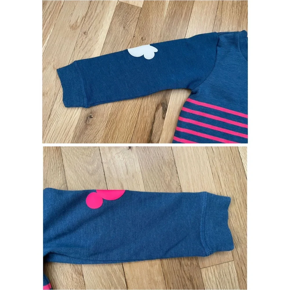 Baby GAP Disney Minnie & Mickey Pink Stripe Tunic Sweatshirt Dress